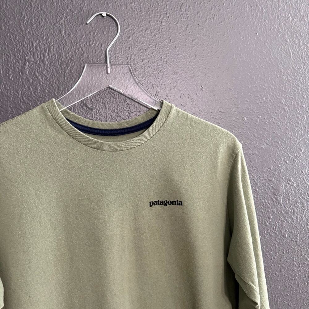 Patagonia Logo Long Sleeve T-Shirt Size S - Picture 4 of 4
